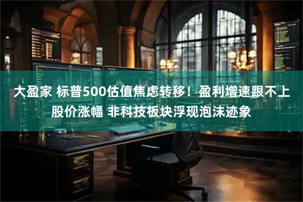 大盈家 标普500估值焦虑转移！盈利增速跟不上股价涨幅 非科技板块浮现泡沫迹象