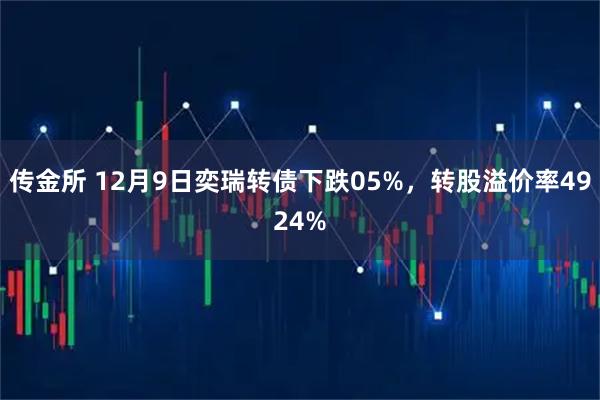 传金所 12月9日奕瑞转债下跌05%，转股溢价率4924%
